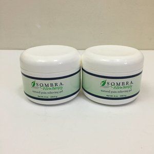 SOMBRA Worm Therapy Natural Pain Relieving Gel 1/2 filled 2 bottles of 8 oz
